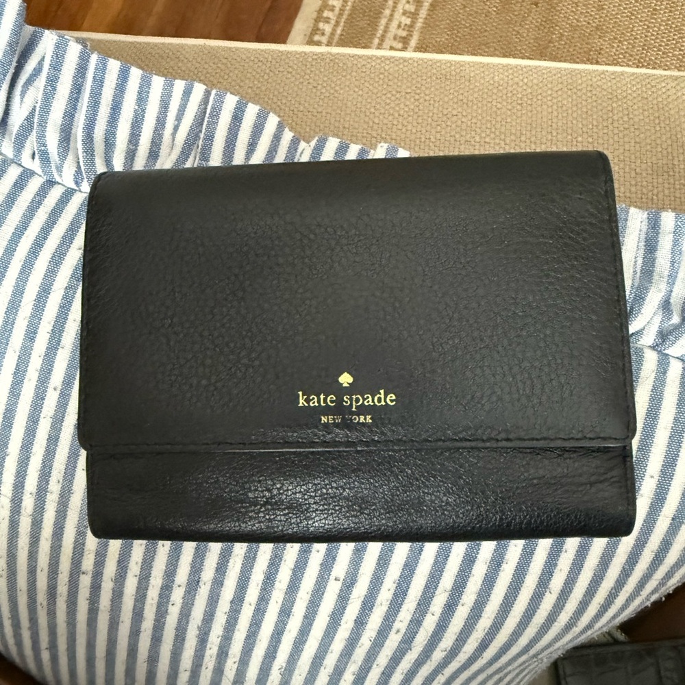Kate Spade Black Leather Wallet